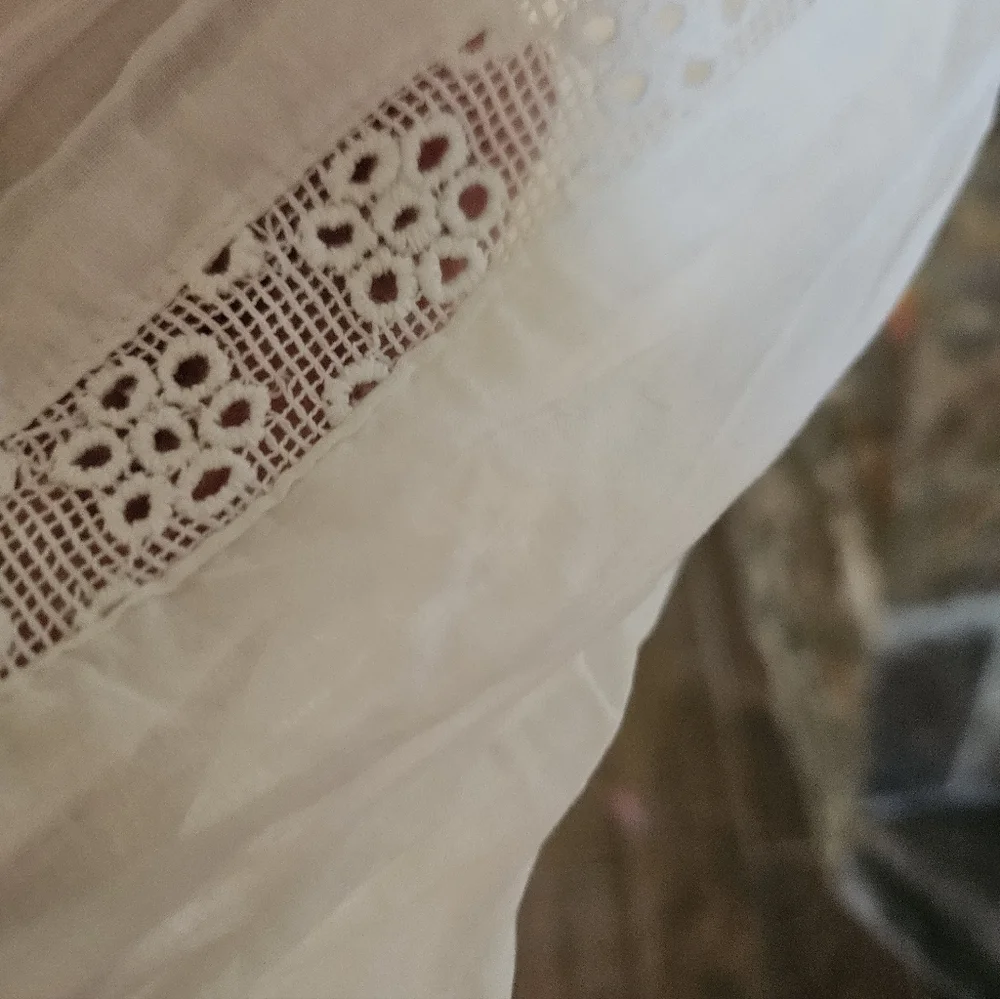 Free People White Lace Top 🤍 - Picture 6 of 12